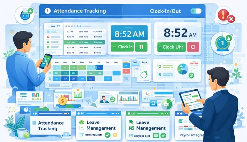 Restaurant Staff Attendance Reports and Workforce Analytics Dashboard
