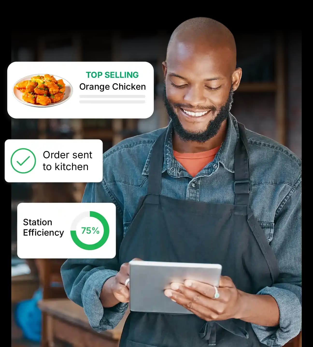 Zilicius Order Taking App Real-Time Workflow Interface Diagram