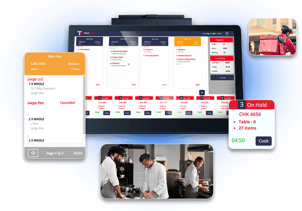 Kitchen Display System for Restaurants - Zilicius KDS Zilicius Kitchen Display System dashboard for restaurant order management and workflow automation