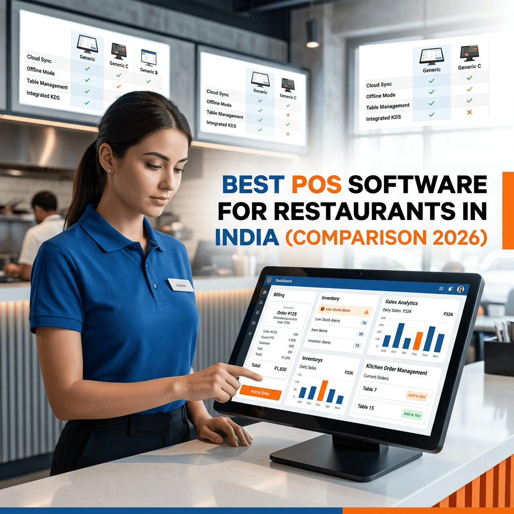 Best POS Software for Restaurants in India (Comparison 2026)