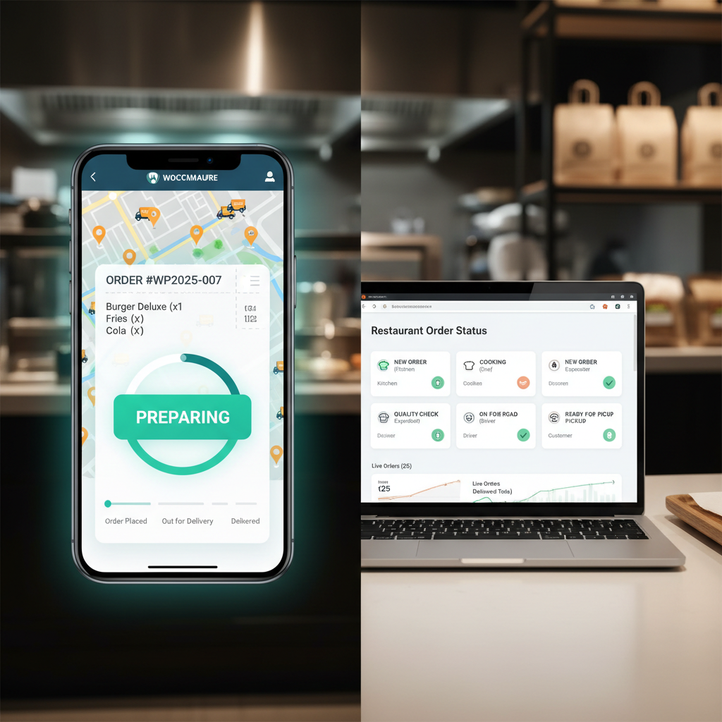 Zilicius Live Order Status System dashboard for restaurant operations